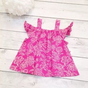 Pink Tank Off The Shoulder Top - Size 18-24 M